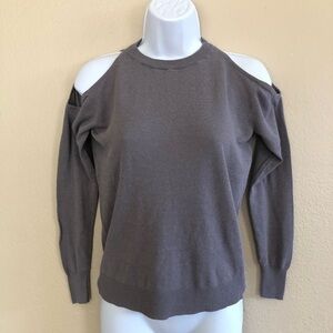 Zara Cold Shoulder Long Sleeves Knit Sweater Size S